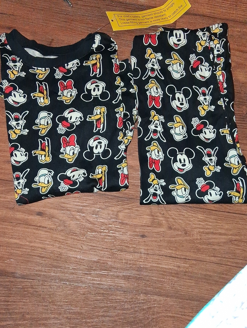 Disney Black Mickey & Friends Printed Kids Pajama Set